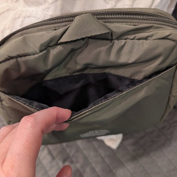 Adidas Puffer And Pouch Crossbody Bag, Olive Strata Green/Black - Picture 7 of 10